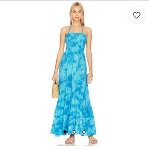 Tiare Hawaii Bellini Maxi Dress in Turqouise Smoke